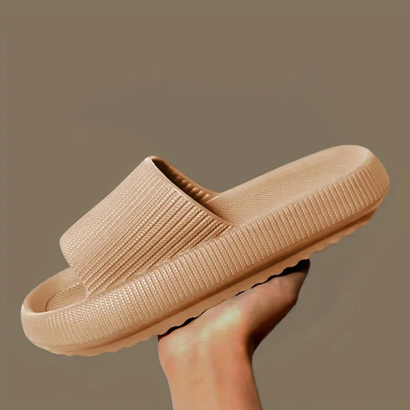 Dicksohlige Slipper für Damen & Herren – Rutschfeste Sommer EVA Sandalen für Bad, Dusche & Alltag