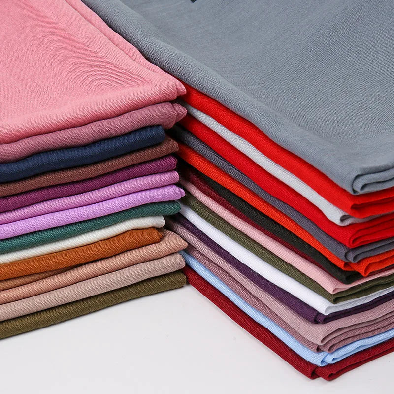 Damen Weicher Winterschal – Einfarbiger Hijab-Kopftuch Schal & Elegante Stola für Büro und Reisen