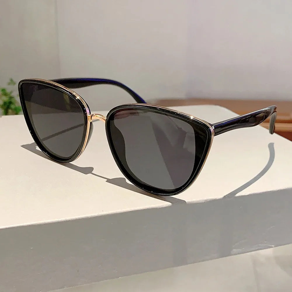 Retro Vintage Cat-Eye-Sonnenbrille – UV400-Sonnenbrille mit Farbverlaufsgläsern & Beschichtung für Damen & Herren