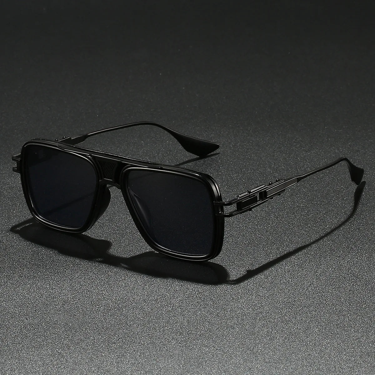 Rechteckige Piloten-Sonnenbrille – Elegante Retro-Sonnenbrille mit Farbverlauf & UV400-Schutz für Damen & Herren