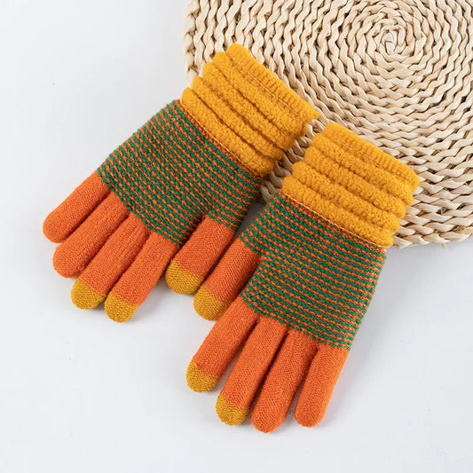 Damen Kaschmir-Strickhandschuhe – Warme Dicke Touchscreen-Winterhandschuhe für Herbst & Winter