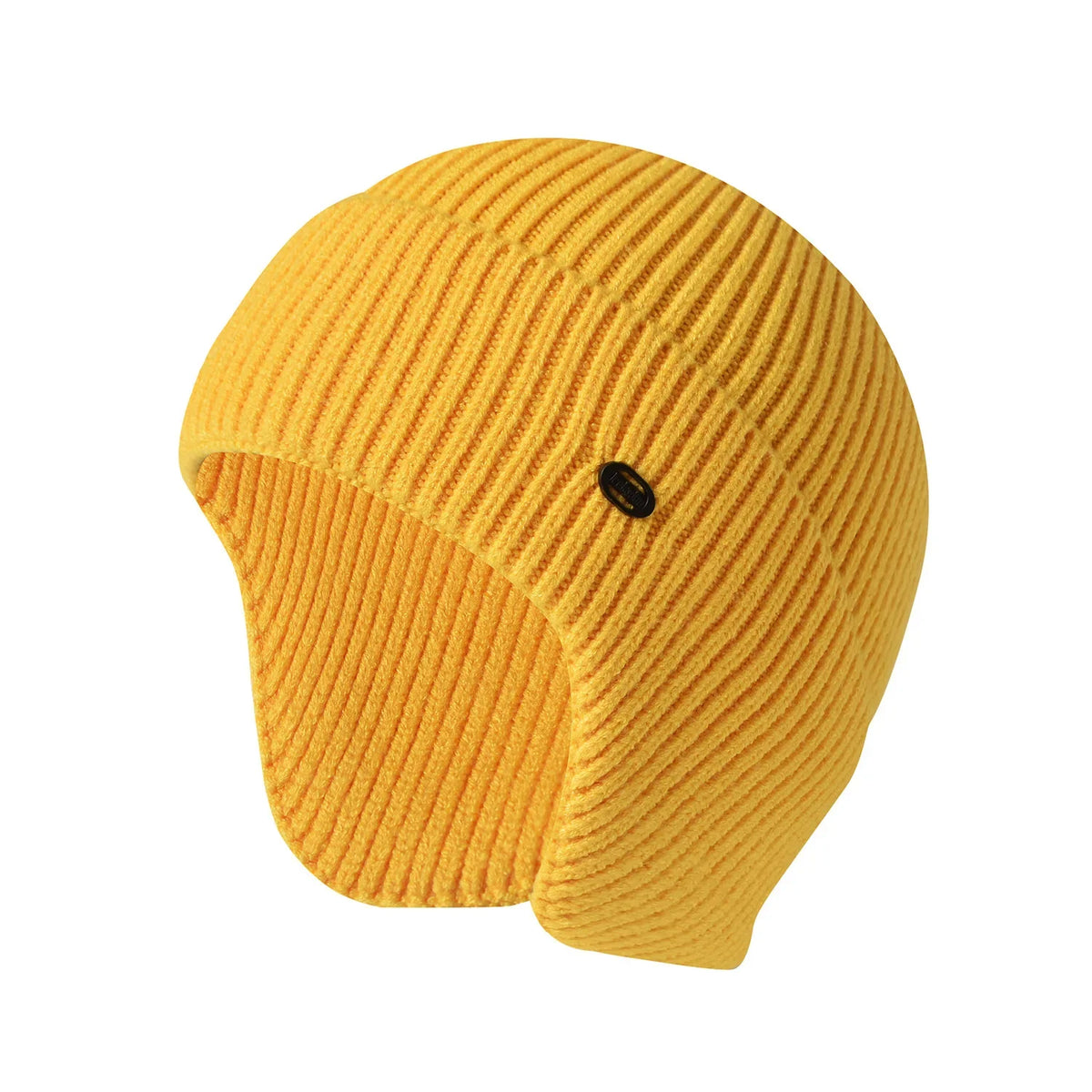 Unisex Winter-Strickmütze – Warme Beanie mit Kunstfell & Ohrenschutz für Damen & Herren