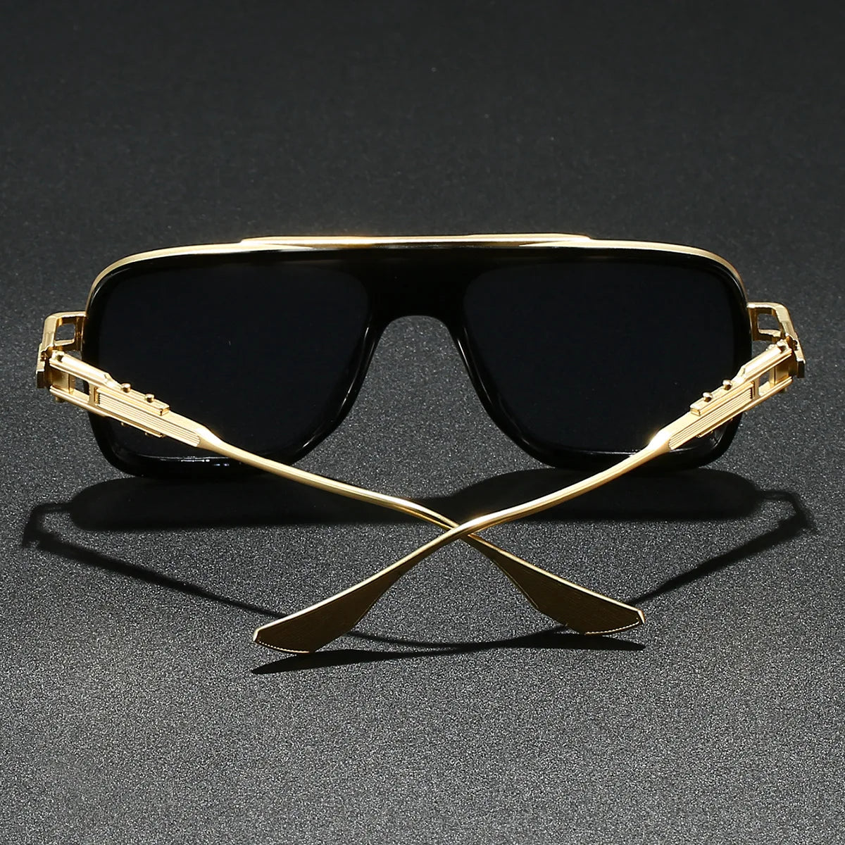 Rechteckige Piloten-Sonnenbrille – Elegante Retro-Sonnenbrille mit Farbverlauf & UV400-Schutz für Damen & Herren