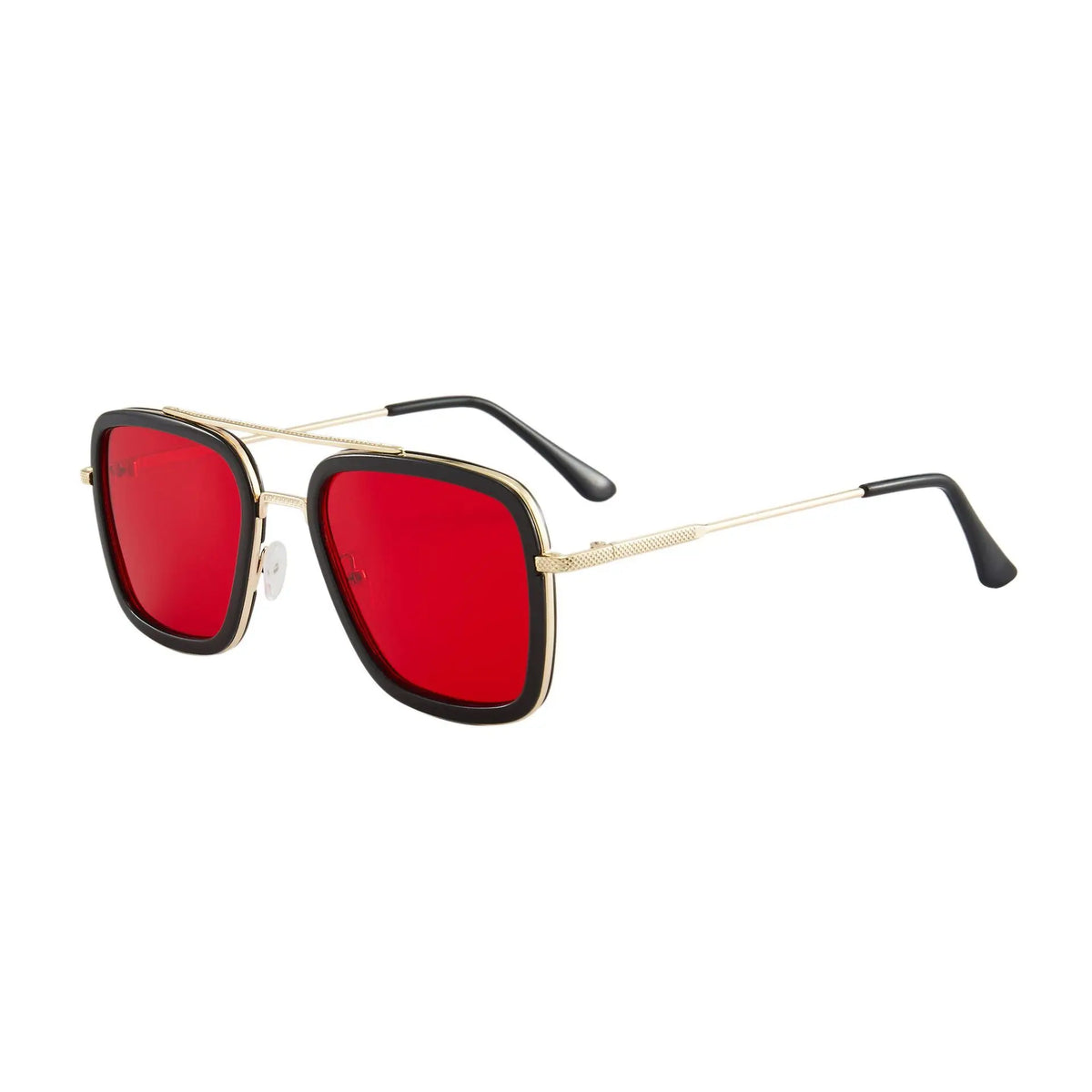Quadratische Metallrahmen-Sonnenbrille – Modische Unisex-Sonnenbrille im Designer-Stil mit UV400-Schutz