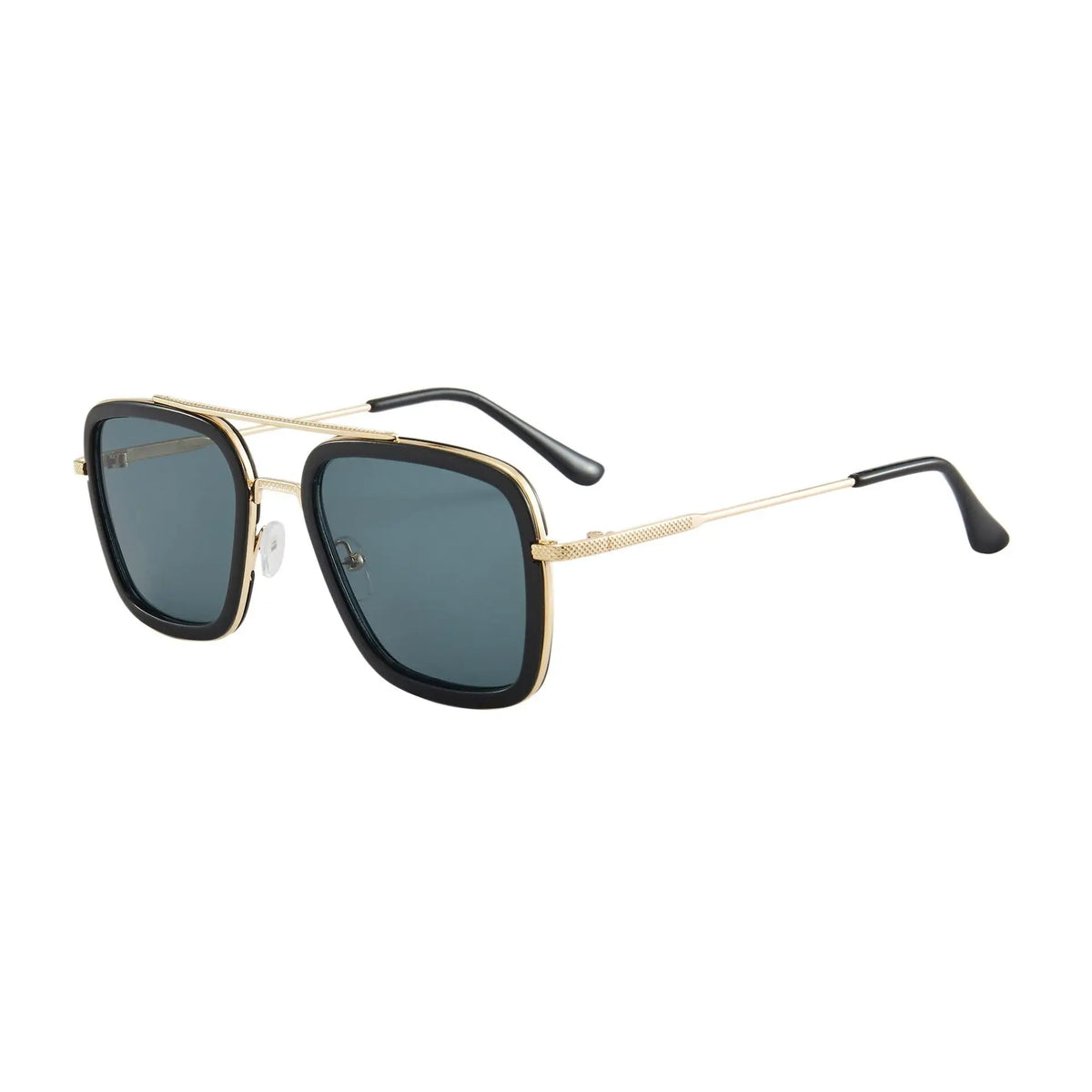Quadratische Metallrahmen-Sonnenbrille – Modische Unisex-Sonnenbrille im Designer-Stil mit UV400-Schutz