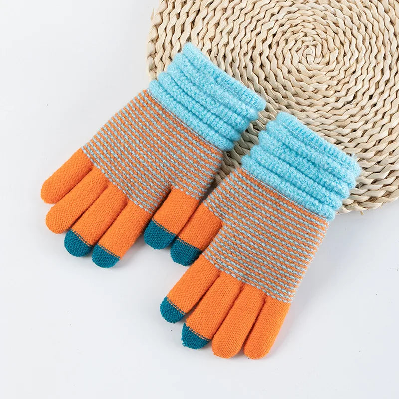 Damen Kaschmir-Strickhandschuhe – Warme Dicke Touchscreen-Winterhandschuhe für Herbst & Winter