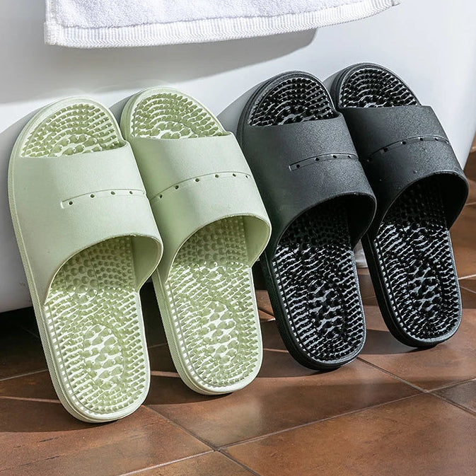 Sommer PVC Massage Hausschuhe Weiche Rutschfeste Indoor Badezimmer Sandalen
