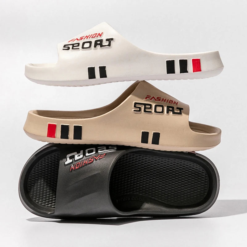 Modische Massage Slipper für Damen & Herren – Dicke Sohle Rutschfeste Sommer Slides für Bad, Strand & Alltag