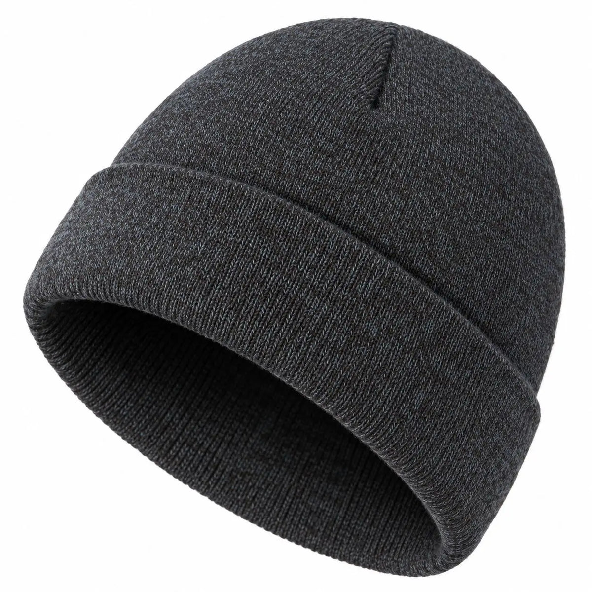 Unisex Winter-Strickmütze – Warme Beanie aus Weichem Acryl mit Stretch & Umschlag für Damen & Herren