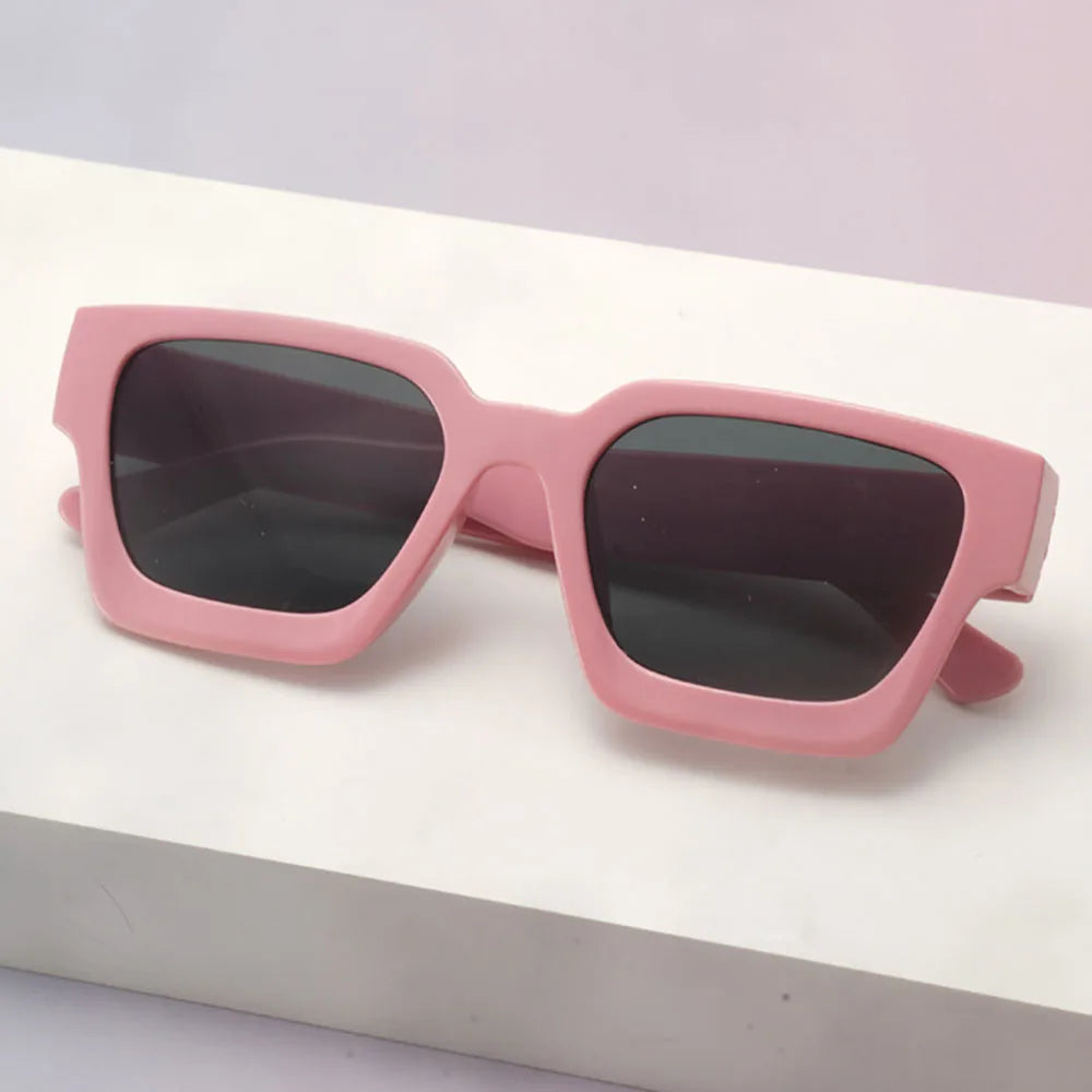 Klassische Unisex-Sonnenbrille – Modische Sonnenbrille mit Kunststoffrahmen für Strand, Partys & Bühnenauftritte