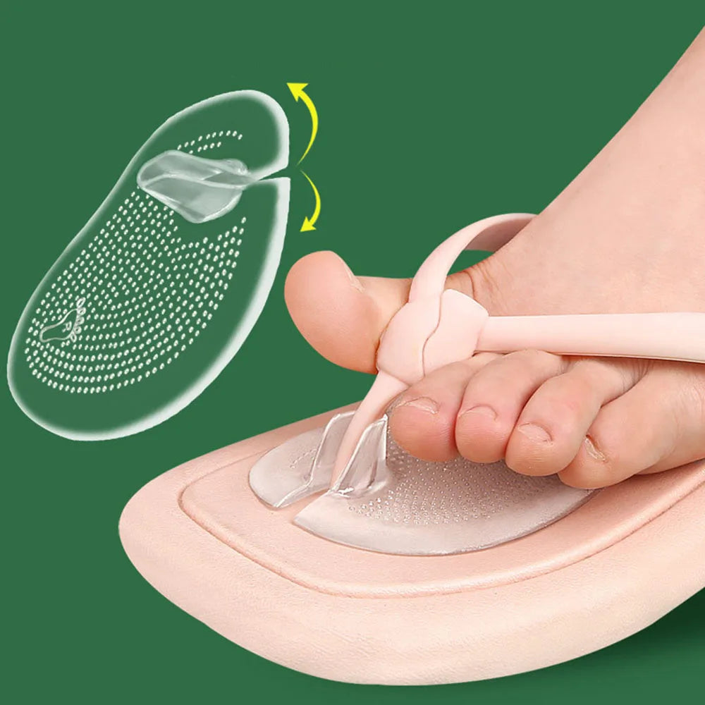 Silikon Vorfußpolster – Rutschfeste Gel-Kissen für Hausschuhe und Sandalen