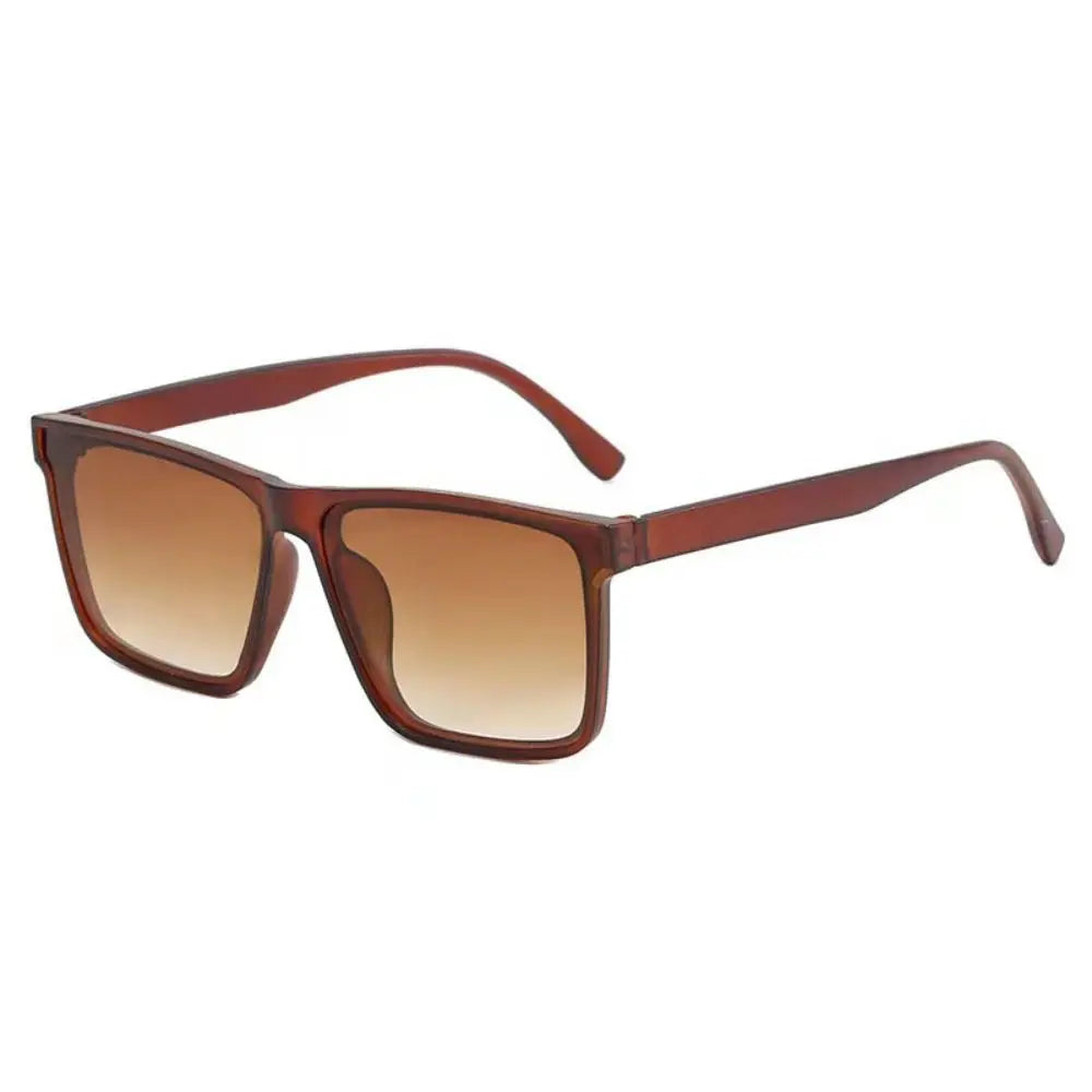Sonnenbrille mit Eckigem Rahmen – Schwarze Retro-Sonnenbrille für Streetwear, Sommer & Strand