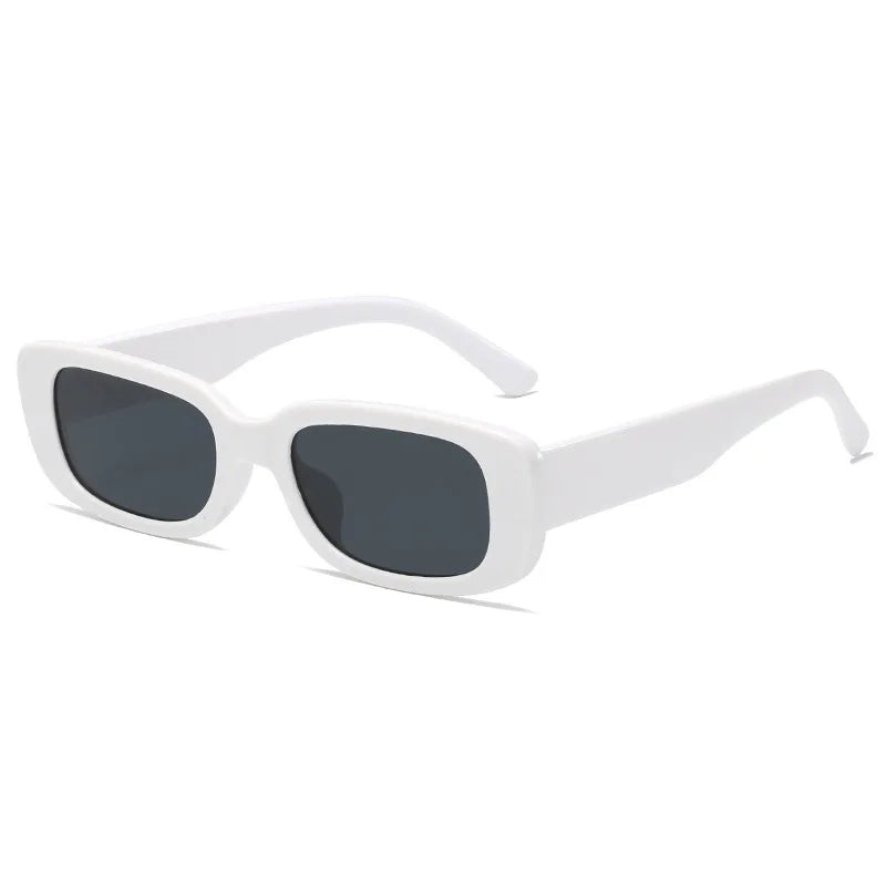 Retro Rechteckige Sonnenbrille für Damen – 90er-Jahre Vintage-Sonnenbrille mit Schmalem Rahmen & UV400-Schutz