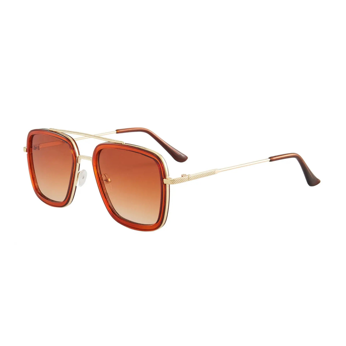 Quadratische Metallrahmen-Sonnenbrille – Modische Unisex-Sonnenbrille im Designer-Stil mit UV400-Schutz