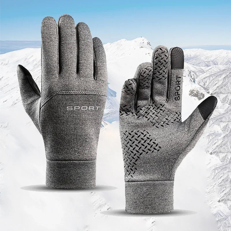 Unisex Warme Winter-Touchscreen-Handschuhe – Winddichte Kältebeständige Outdoor-Handschuhe für Radfahren, Laufen & Wandern