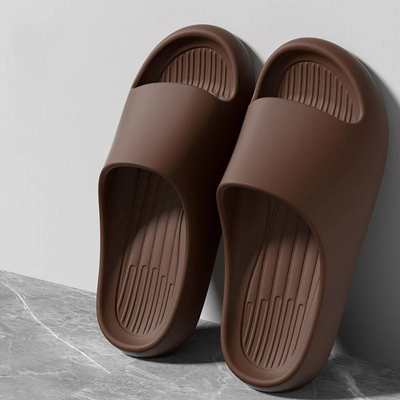 Sommer Slipper für Damen & Herren – Leichte EVA Slides Offene Zehen Schnell Trocknende Hausschuhe Strand Sandalen