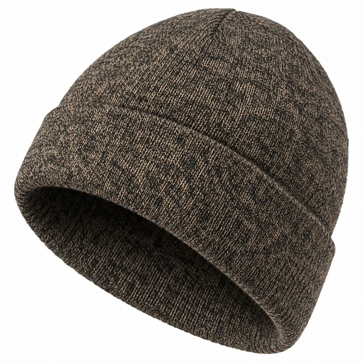 Unisex Winter-Strickmütze – Warme Beanie aus Weichem Acryl mit Stretch & Umschlag für Damen & Herren