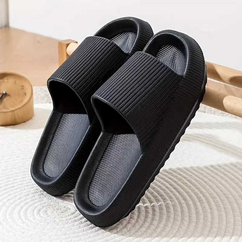 Dicksohlige Slipper für Damen & Herren – Rutschfeste Sommer EVA Sandalen für Bad, Dusche & Alltag