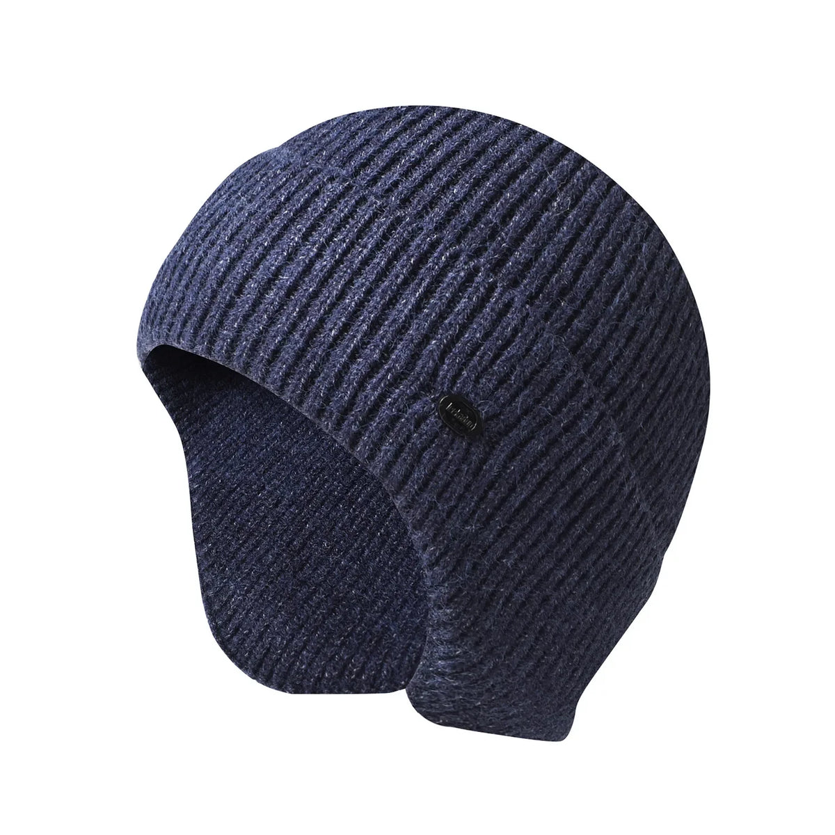 Unisex Winter-Strickmütze – Warme Beanie mit Kunstfell & Ohrenschutz für Damen & Herren