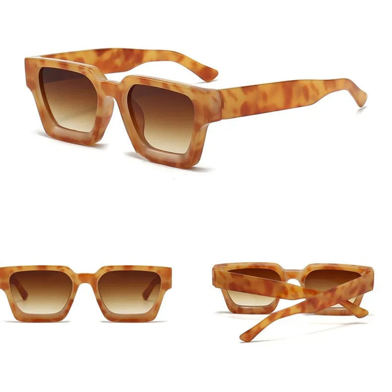 Kleine Quadratische Retro-Sonnenbrille – Grüne Vintage-Sonnenbrille im Designer-Stil mit UV400-Schutz für Damen & Herren