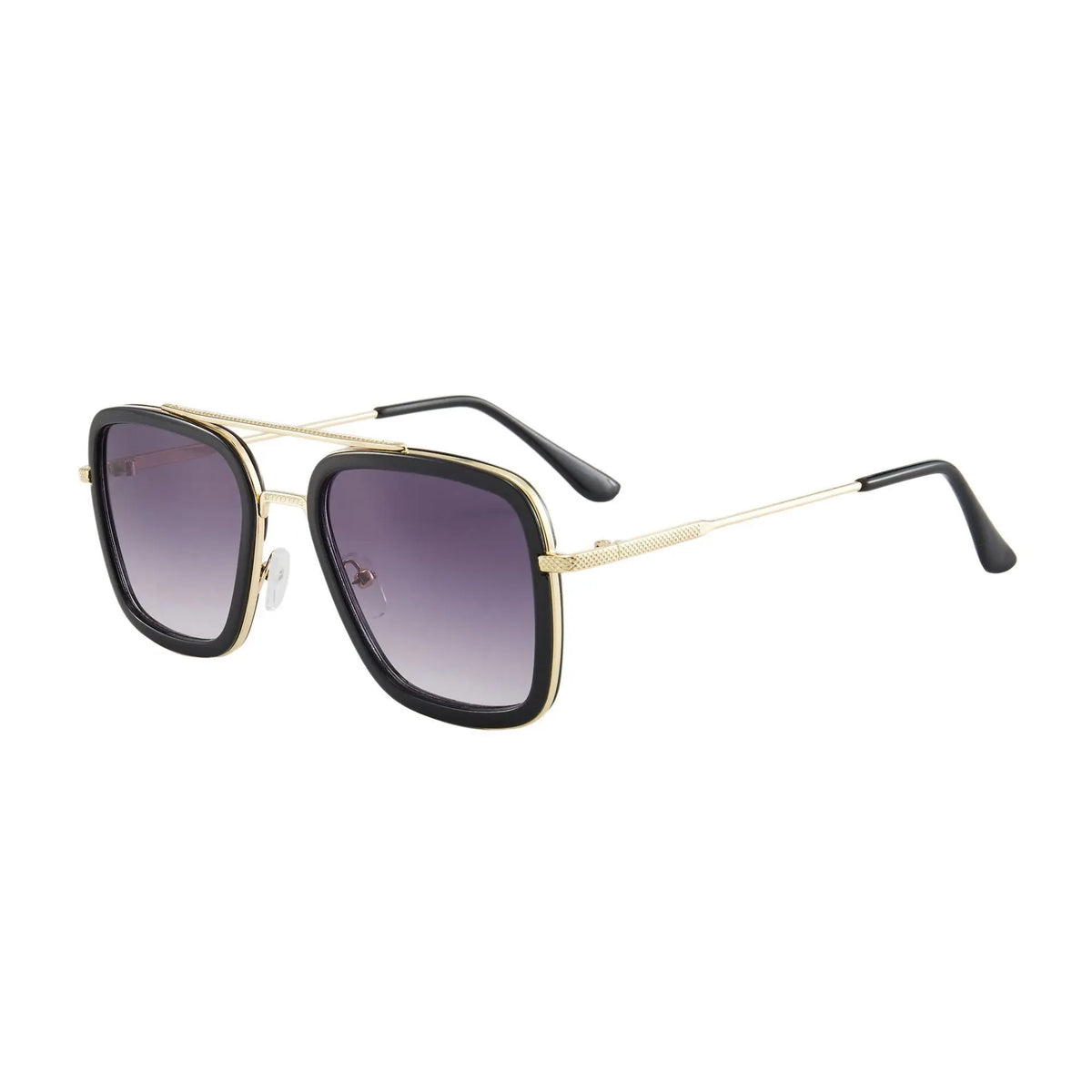 Quadratische Metallrahmen-Sonnenbrille – Modische Unisex-Sonnenbrille im Designer-Stil mit UV400-Schutz