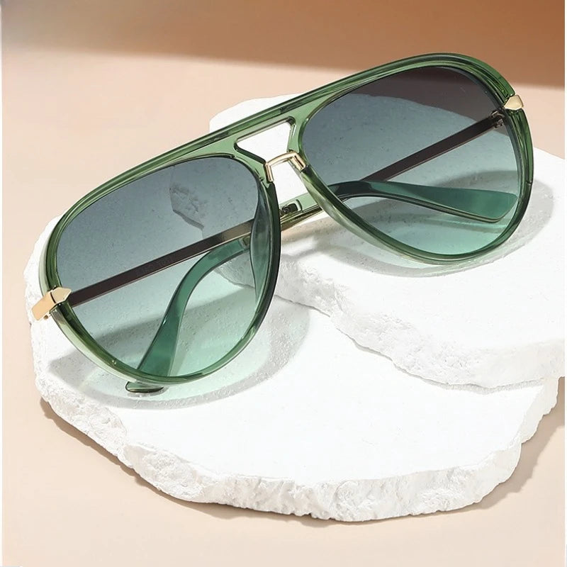 Große Outdoor-Sonnenbrille – Modische UV-beständige Sonnenbrille mit Großem Rahmen für Angeln & Freizeit