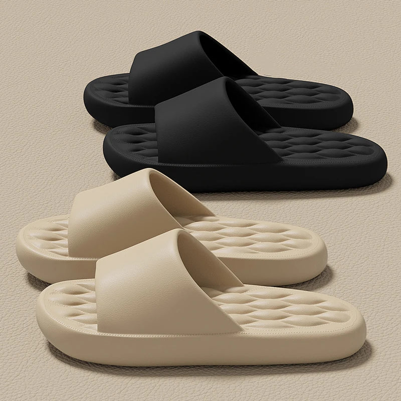 Sommer Hausschuhe für Damen & Herren – Rutschfeste EVA Slides Leichte Bad- & Strandsandalen Paarschuhe