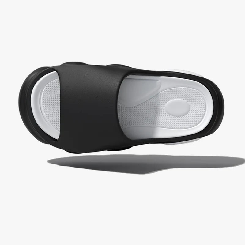 Herren & Damen Sommer Slipper – Dicke Sohle Rutschfeste Hausschuhe Weiche Cloud Slides für Bad, Dusche & Strand