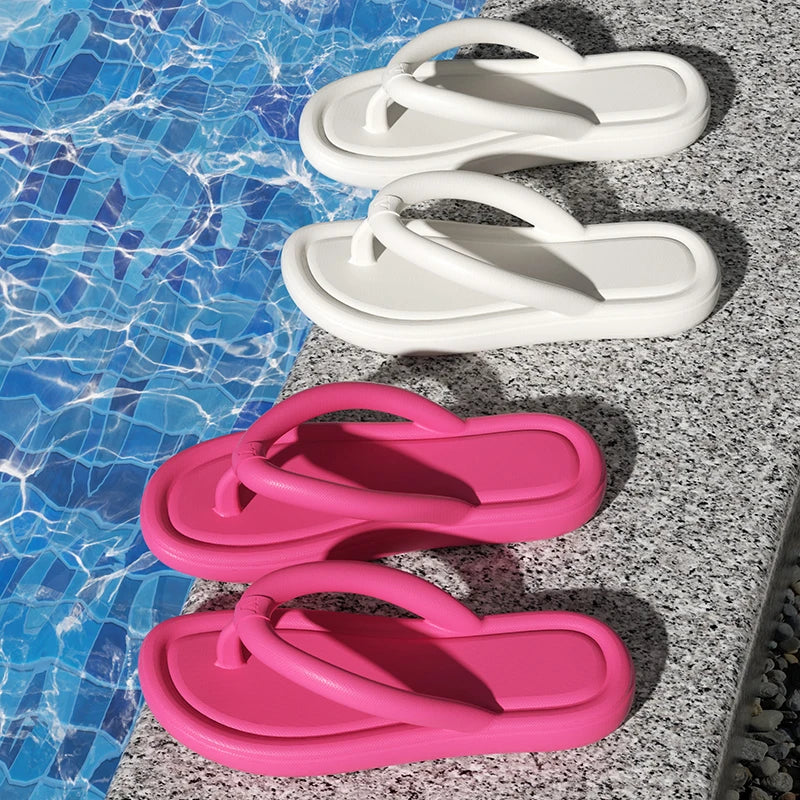 Leichte EVA Flip Flop Slides Weiche Sohle Rutschfeste Strand Hausschuhe
