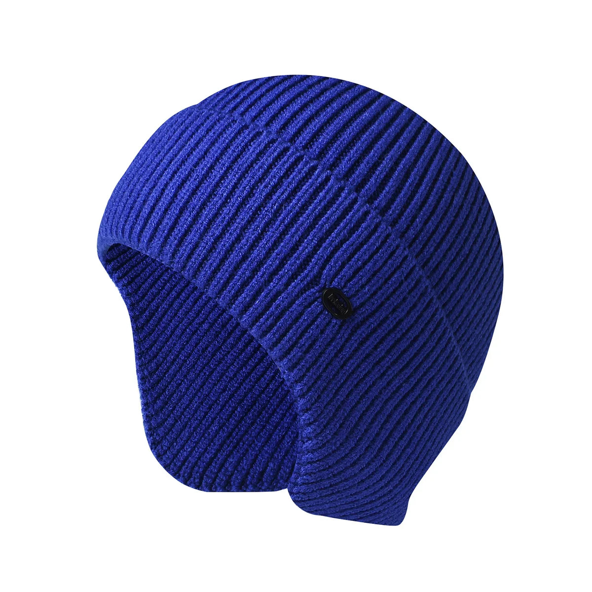 Unisex Winter-Strickmütze – Warme Beanie mit Kunstfell & Ohrenschutz für Damen & Herren