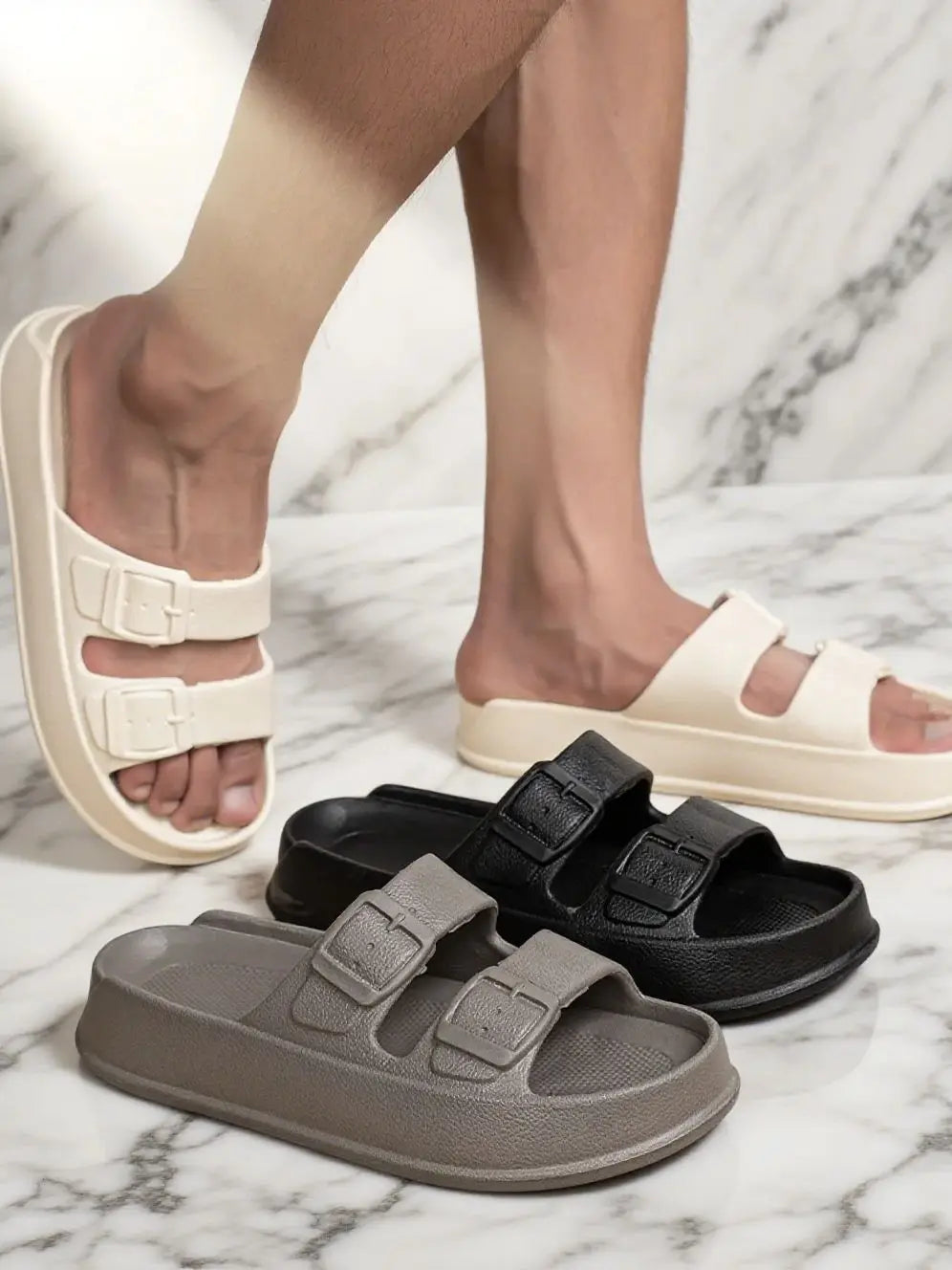 Beliebte Sommer Slipper für Herren & Damen – Rutschfeste Weiche Sohle Langlebige Lässige Kühlende Hausschuhe für Paare