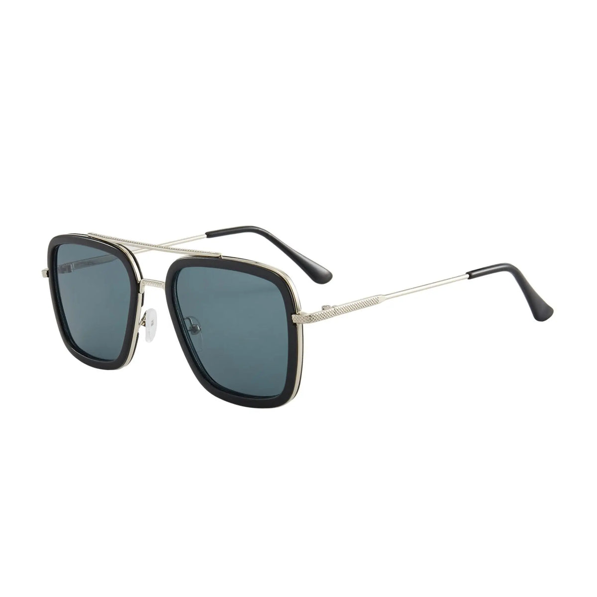 Quadratische Metallrahmen-Sonnenbrille – Modische Unisex-Sonnenbrille im Designer-Stil mit UV400-Schutz