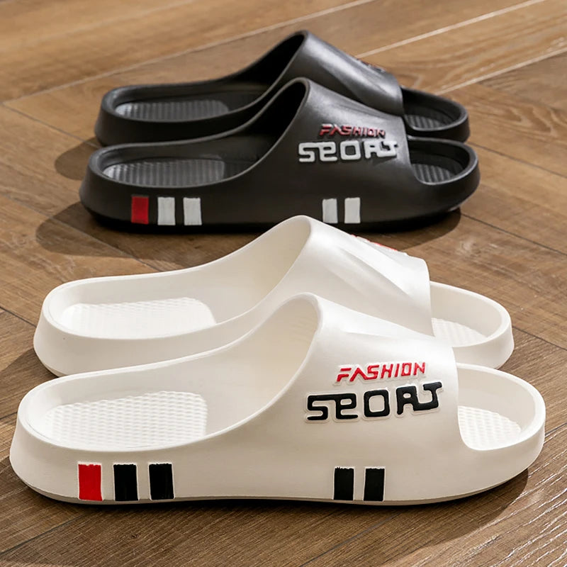 Modische Massage Slipper für Damen & Herren – Dicke Sohle Rutschfeste Sommer Slides für Bad, Strand & Alltag