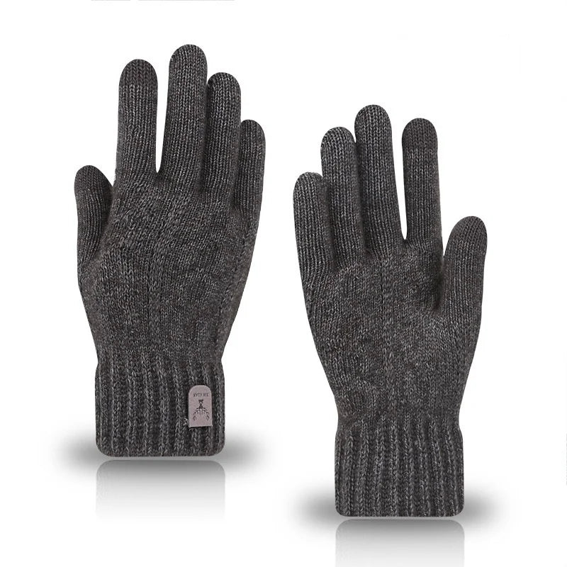 Unisex Warme Winter-Strickhandschuhe – Touchscreen-Handschuhe in 4 Farben, Maschinenwaschbar für Reisen & Radfahren