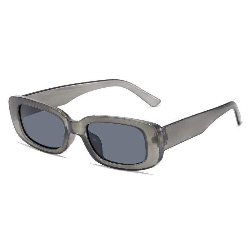 Retro Rechteckige Sonnenbrille für Damen – 90er-Jahre Vintage-Sonnenbrille mit Schmalem Rahmen & UV400-Schutz