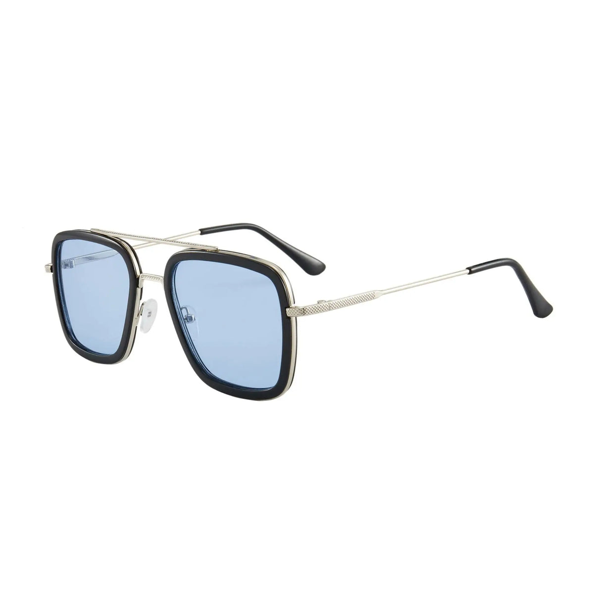 Quadratische Metallrahmen-Sonnenbrille – Modische Unisex-Sonnenbrille im Designer-Stil mit UV400-Schutz
