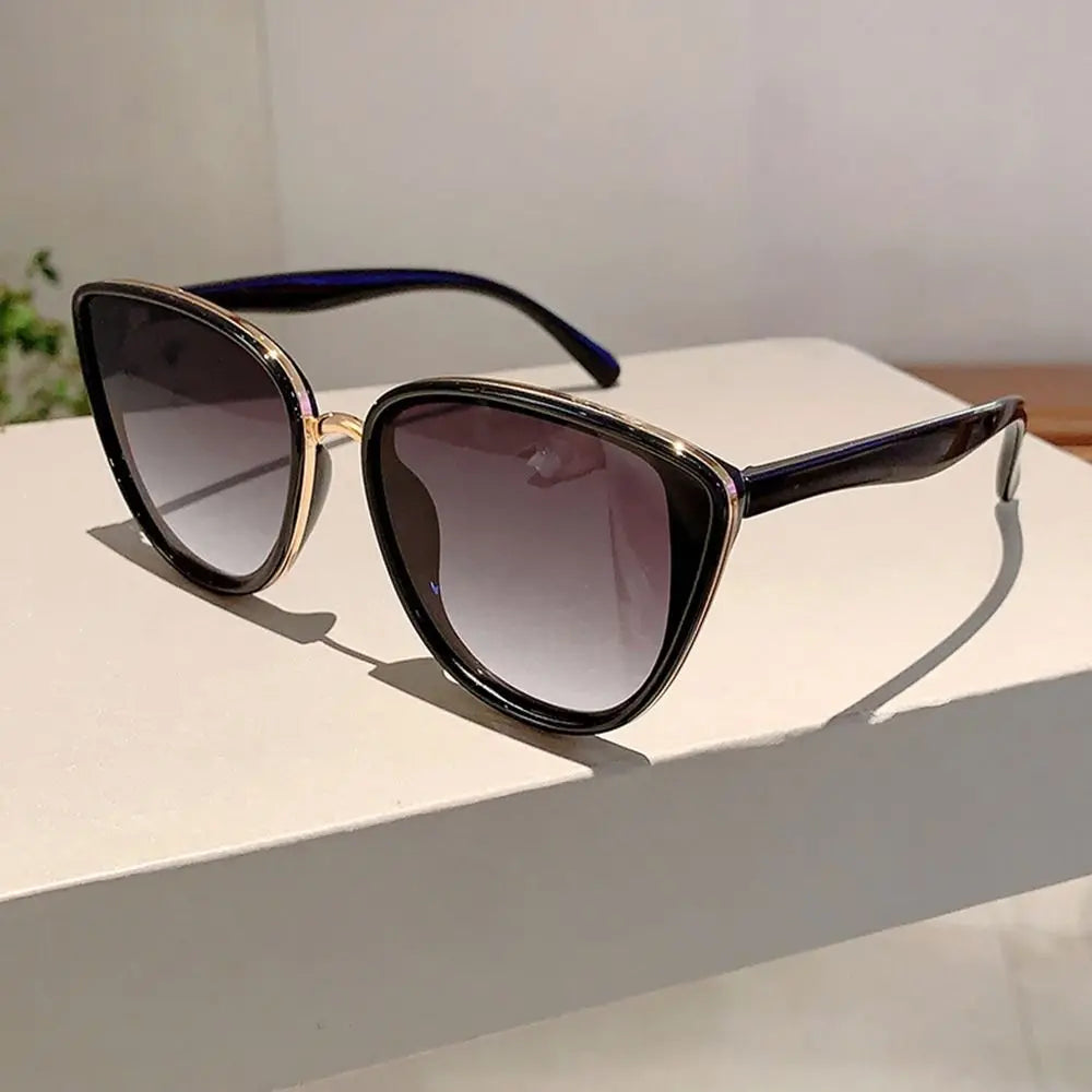 Retro Vintage Cat-Eye-Sonnenbrille – UV400-Sonnenbrille mit Farbverlaufsgläsern & Beschichtung für Damen & Herren